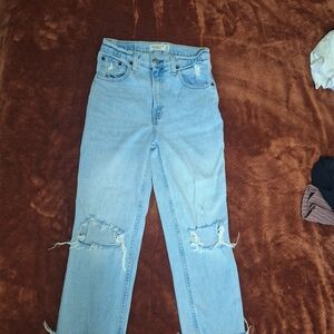 Abercrombie & Fitch Light Blue Straight Leg Jeans